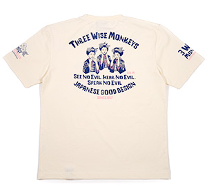 RMT-271 OFF-WHITE  | 和柄 |  爆烈爛漫娘 | Tシャツ