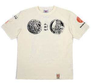 RMT-272 OFF-WHITE  | 和柄 |  爆烈爛漫娘 | Tシャツ
