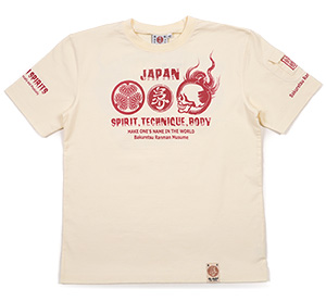 RMT-294 OFF-WHITE  | 和柄 |  爆烈爛漫娘 | Tシャツ
