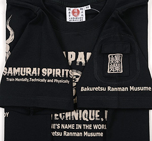 RMT-294 OFF-WHITE  | 和柄 |  爆烈爛漫娘 | Tシャツ