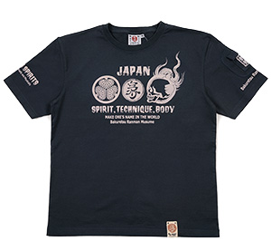 RMT-294 OFF-WHITE  | 和柄 |  爆烈爛漫娘 | Tシャツ