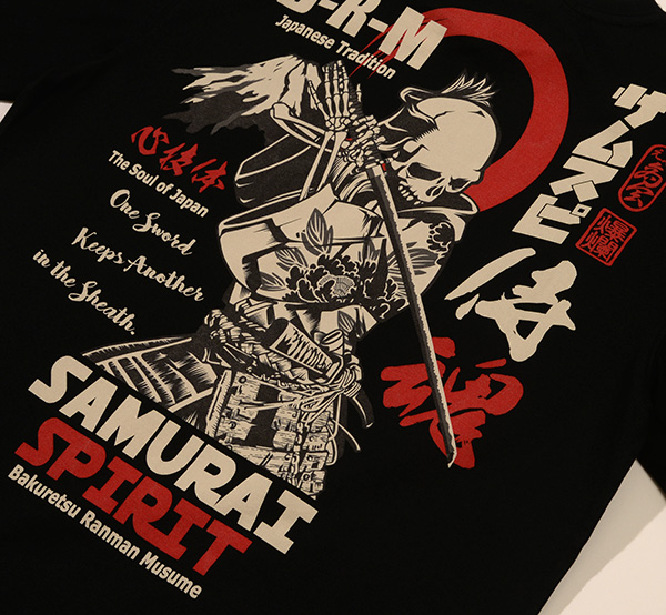 RMT-334 OFF-WHITE  | 和柄 |  爆烈爛漫娘 | Tシャツ