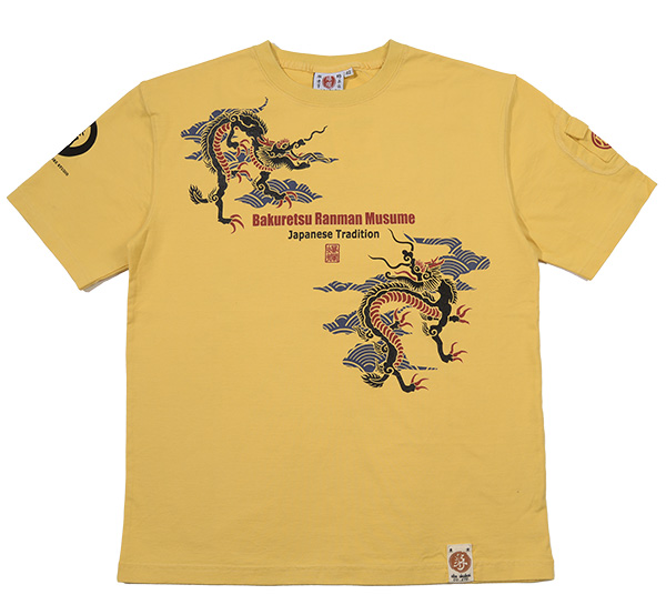 RMT-336 OFF-WHITE  | 和柄 |  爆烈爛漫娘 | Tシャツ