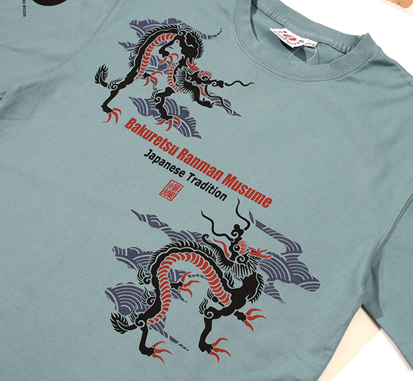 RMT-336 OFF-WHITE  | 和柄 |  爆烈爛漫娘 | Tシャツ