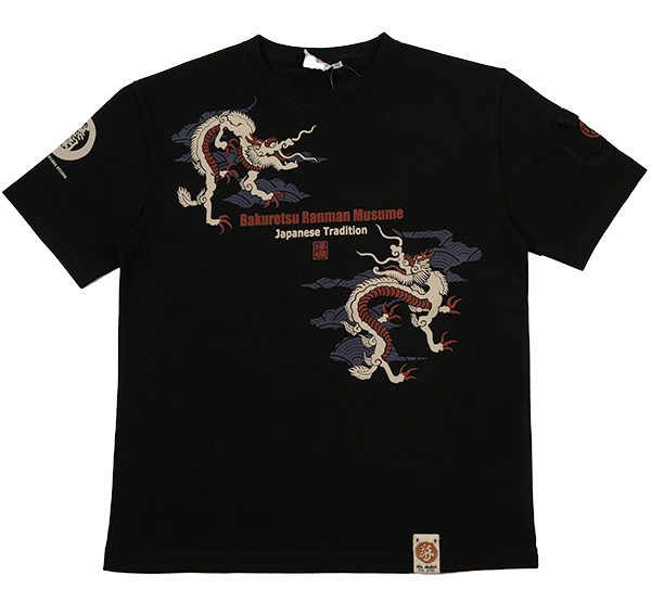 RMT-336 OFF-WHITE  | 和柄 |  爆烈爛漫娘 | Tシャツ