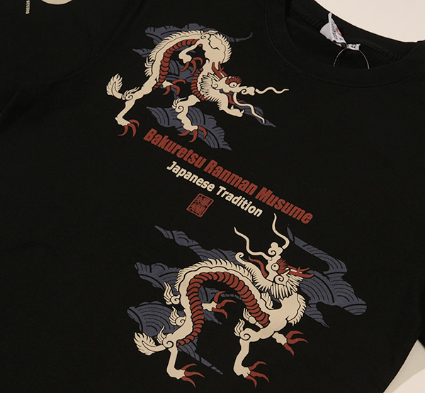 RMT-336 OFF-WHITE  | 和柄 |  爆烈爛漫娘 | Tシャツ