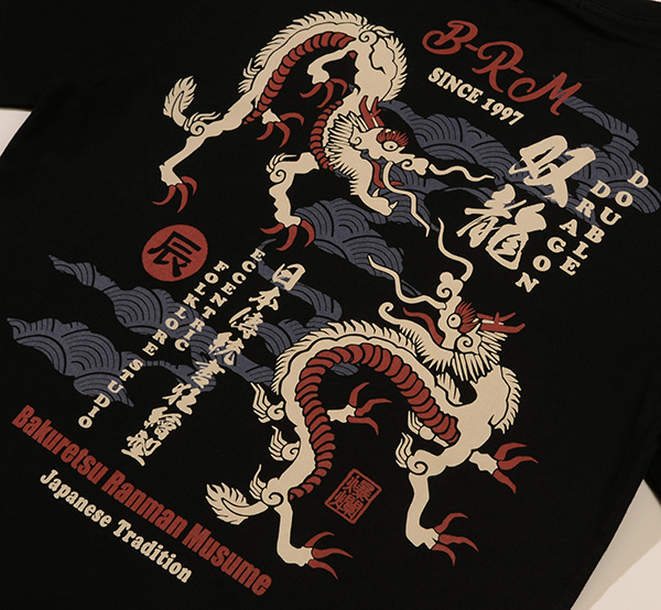 RMT-336 OFF-WHITE  | 和柄 |  爆烈爛漫娘 | Tシャツ