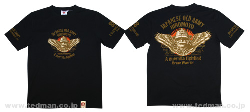 Old Army black | 和柄 |  爆烈爛漫娘 | Tシャツ