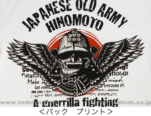 Old Army white2 | 和柄 |  爆烈爛漫娘 | Tシャツ