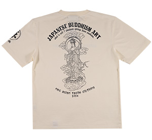 RMT-256 OFF-WHITE  | 和柄 |  爆烈爛漫娘 | Tシャツ