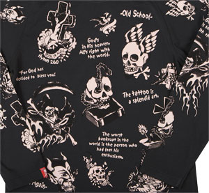 BLLT-570 BLACK/BLACK | 和柄 |  爆烈爛漫娘 | Tシャツ