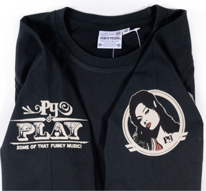 PYLT-187 BLACK  | 和柄 |  PEAK'D YELLOW | Tシャツ