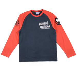 PYLT-187 NAVY/RED  | 和柄 |  PEAK'D YELLOW | Tシャツ