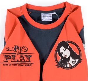 PYLT-187 NAVY/RED  | 和柄 |  PEAK'D YELLOW | Tシャツ